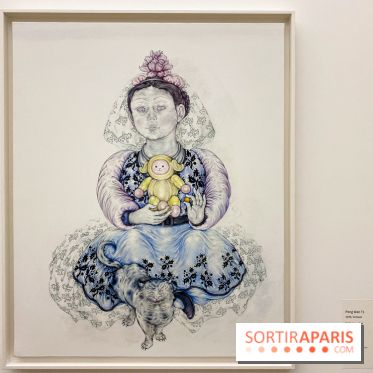 Enfant au chat, Peng Wan Ts, 2019 - Musée d'Art Moderne de Paris