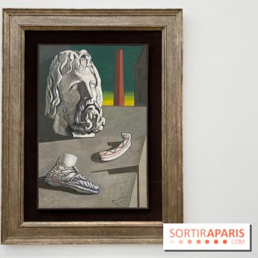 Composizione metafisica con testa di Giove, Giorgio De Chirico, 1970 - Musée d'Art Moderne de Paris