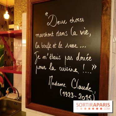 Madame Claude - Restaurant Paris 15ème - Une citation en forme d'épitaphe