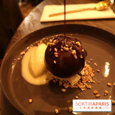 Madame Claude - Restaurant Paris 15ème - sphère chocolat praliné noisette