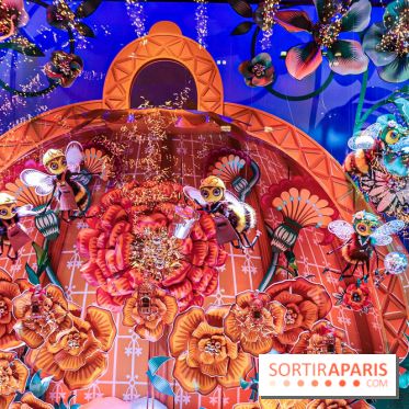 Vitrines et sapin de Noël au Galeries Lafayettes 2019 avec Virginie Efira - photos 