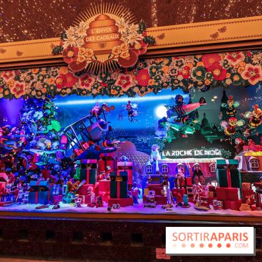 Vitrines et sapin de Noël au Galeries Lafayettes 2019 avec Virginie Efira - photos 