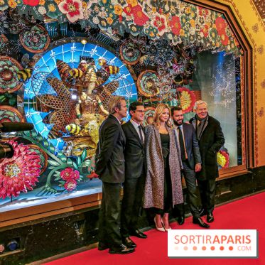 Vitrines et sapin de Noël au Galeries Lafayettes 2019 avec Virginie Efira - photos 