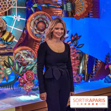 Vitrines et sapin de Noël au Galeries Lafayettes 2019 avec Virginie Efira - photos 