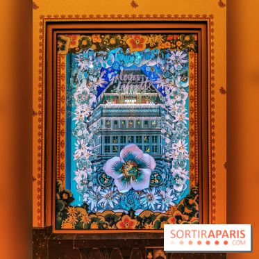 Vitrines et sapin de Noël au Galeries Lafayettes 2019 avec Virginie Efira - photos 