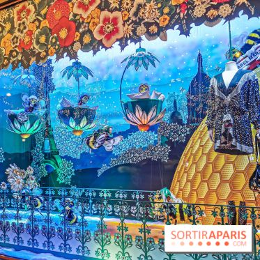 Vitrines et sapin de Noël au Galeries Lafayettes 2019 avec Virginie Efira - photos 