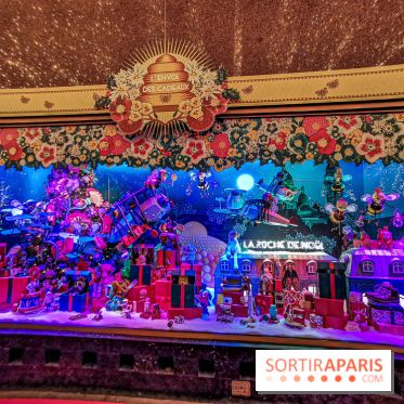 Vitrines et sapin de Noël au Galeries Lafayettes 2019 avec Virginie Efira - photos 