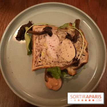 Restaurant Mieux - Pâté en croûte au foie gras, ris de veau et trompettes de la mort
