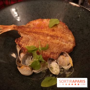 Restaurant Mieux - Rouget barbet et pommes de terre fondantes, échalotes confites et trompettes de la mort