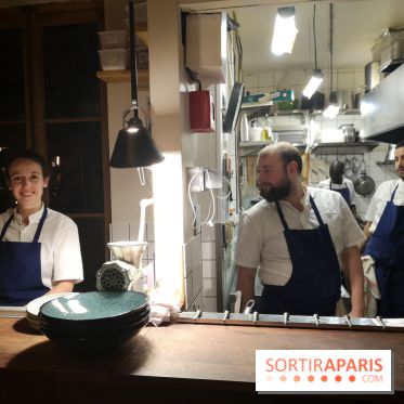 Restaurant Mieux - La brigade dans la cuisine ouverte