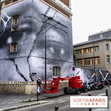 Hommage à Adama Traoré : l'artiste JR dévoile un collage géant à Paris, les photos