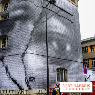 Hommage à Adama Traoré : l'artiste JR dévoile un collage géant à Paris, les photos