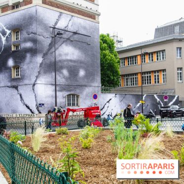 Hommage à Adama Traoré : l'artiste JR dévoile un collage géant à Paris, les photos