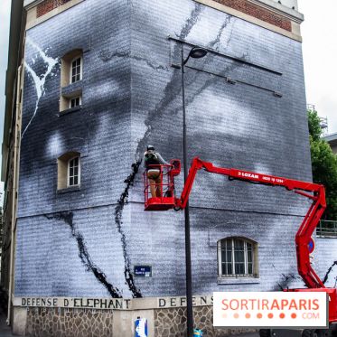 Hommage à Adama Traoré : l'artiste JR dévoile un collage géant à Paris, les photos