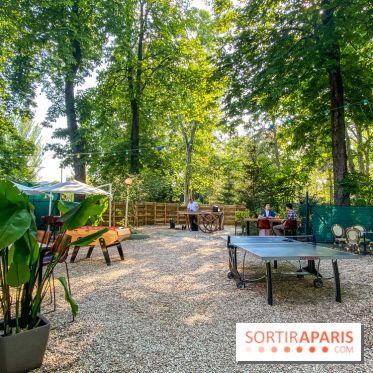 Le Jardin Bohème au Chalet du Lac, la terrasse estivale