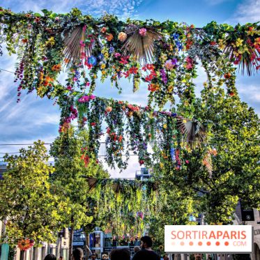 Le ciel de fleurs à Bercy Village