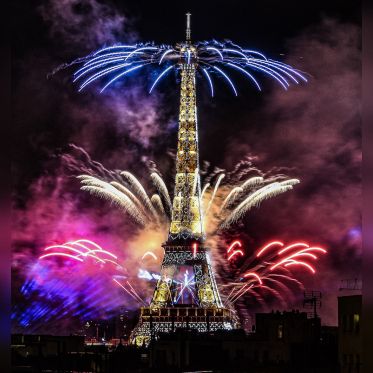 Photos du feu d'artifice du 14 juillet de Paris 2020