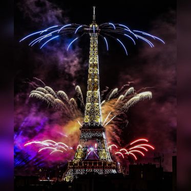 Photos du feu d'artifice du 14 juillet de Paris 2020