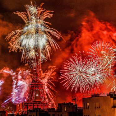 Photos du feu d'artifice du 14 juillet de Paris 2020