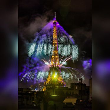 Photos du feu d'artifice du 14 juillet de Paris 2020