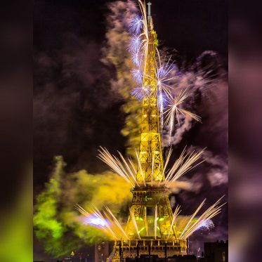 Photos du feu d'artifice du 14 juillet de Paris 2020