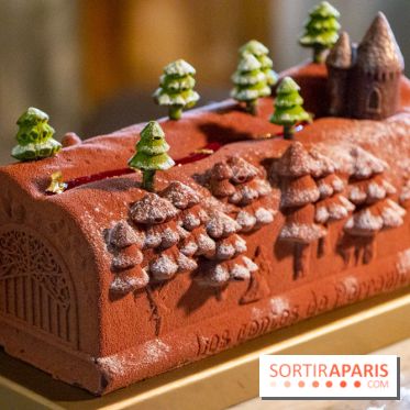 Bûche de Noël 2020 de Matthieu Carlin à l'Hôtel de Crillon