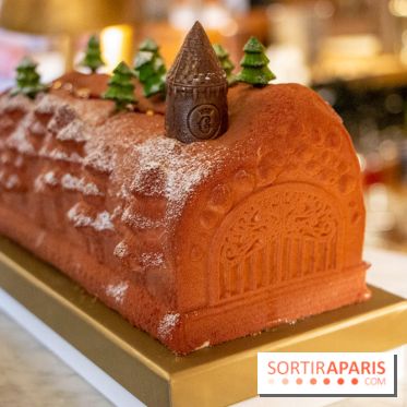 Bûche de Noël 2020 de Matthieu Carlin à l'Hôtel de Crillon