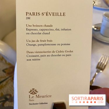 Le petit-déjeuner du Meurice Paris avec les viennoiseries de Cédric Grolet
