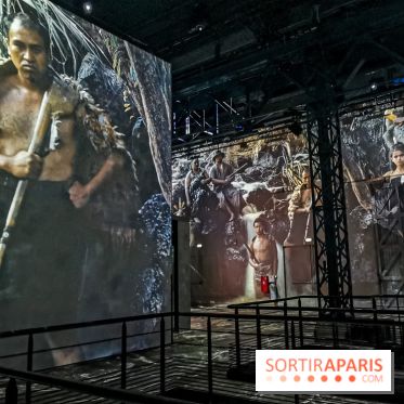 Photos : Exposition immersive Jimmy Nelson : The last sentinels à l’Atelier des Lumières 