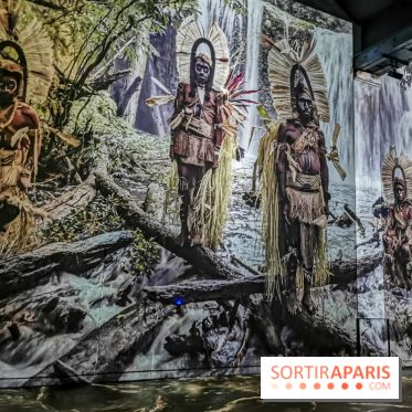 Photos : Exposition immersive Jimmy Nelson : The last sentinels à l’Atelier des Lumières 