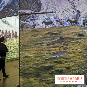 Photos : Exposition immersive Jimmy Nelson : The last sentinels à l’Atelier des Lumières 