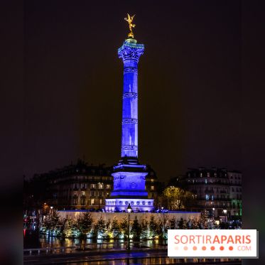 Photos illuminations de Noël de la Bastille