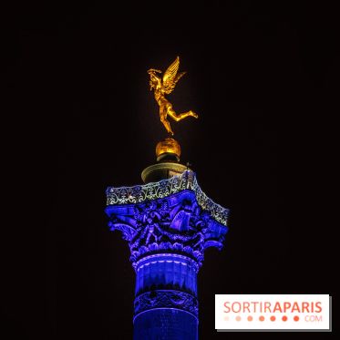 Photos illuminations de Noël de la Bastille