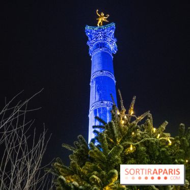 Photos illuminations de Noël de la Bastille
