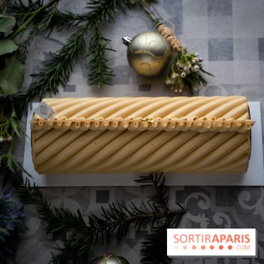 Bûche de Noël signature de Sébastien Serveau, Pâtisserie Fine Versailles