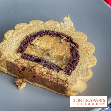Bûche de Noël signature de Sébastien Serveau, Pâtisserie Fine Versailles