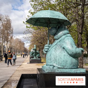 Exposition Geluck sur les Champs-Elysées 