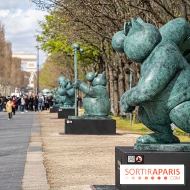 Exposition Geluck sur les Champs-Elysées 