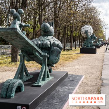 Exposition Geluck sur les Champs-Elysées 