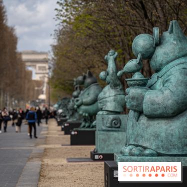 Exposition Geluck sur les Champs-Elysées 