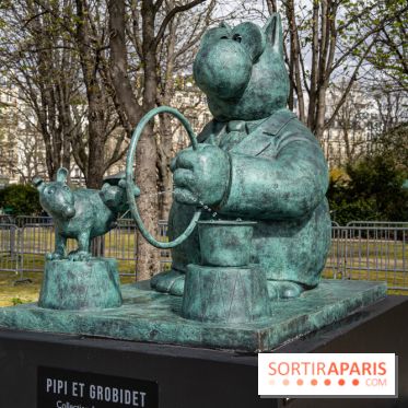 Exposition Geluck sur les Champs-Elysées 