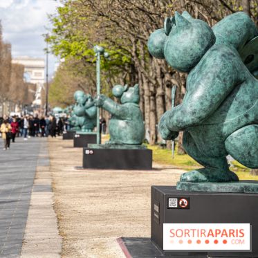 Exposition Geluck sur les Champs-Elysées 