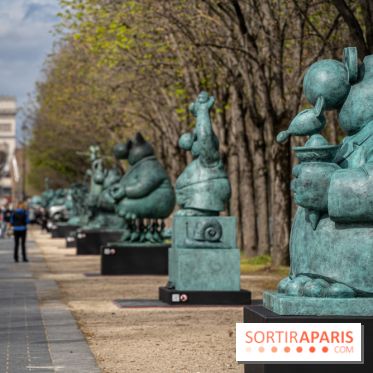 Exposition Geluck sur les Champs-Elysées 
