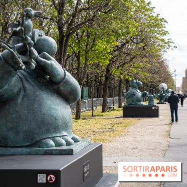 Exposition Geluck sur les Champs-Elysées 