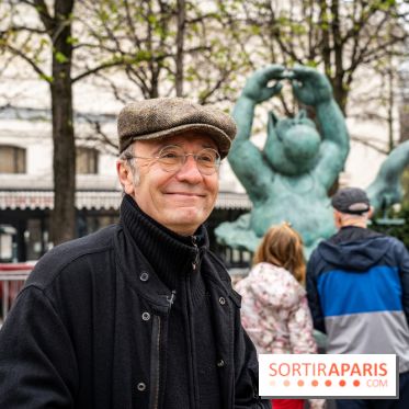 Exposition Geluck sur les Champs-Elysées portrait