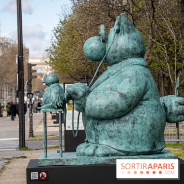 Exposition Geluck sur les Champs-Elysées 
