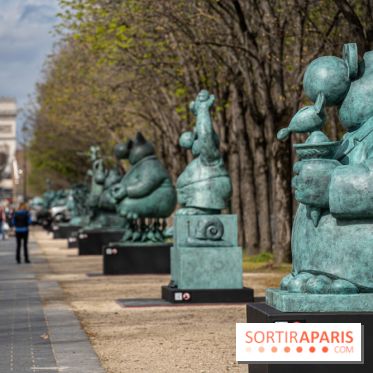 Exposition Geluck sur les Champs-Elysées 