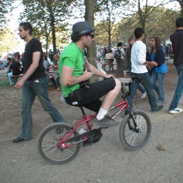Rock en seine 2009 -
L'équipe d'organisation à vélo