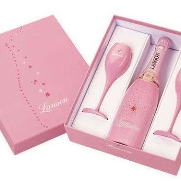 Champagne Lanson Rose Pink