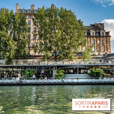 Azur, la péniche estivale Aux Jardins du Pont-Neuf 